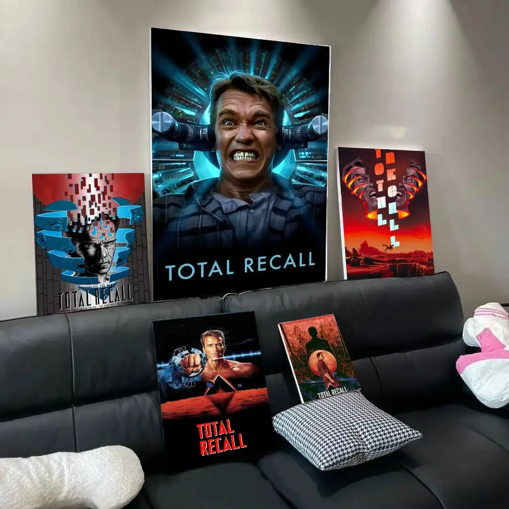 Movie T-Total Recall Poster Modern  Wall Art Aesthetic Minimalist Bedroom Decor Cafe Home Gift