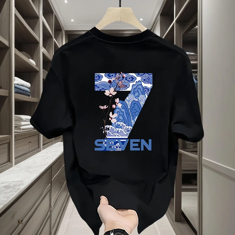 

2025 Spring/Summer Hot Selling Light Luxury Short Sleeve Men's and Women's Fashion Brand Printed High Quality T-shirt