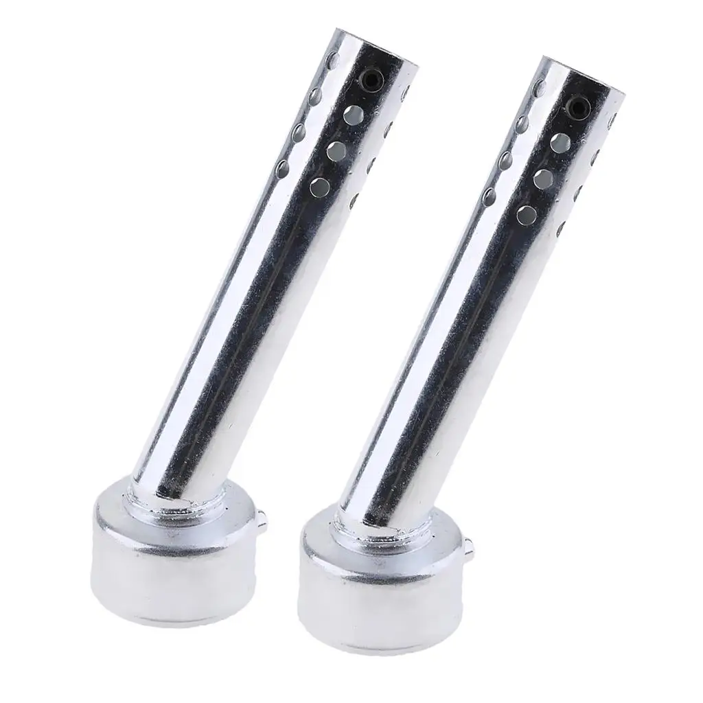 2pcs 48mm Angled Motorcycle Exhaust Muffler Baffle DB