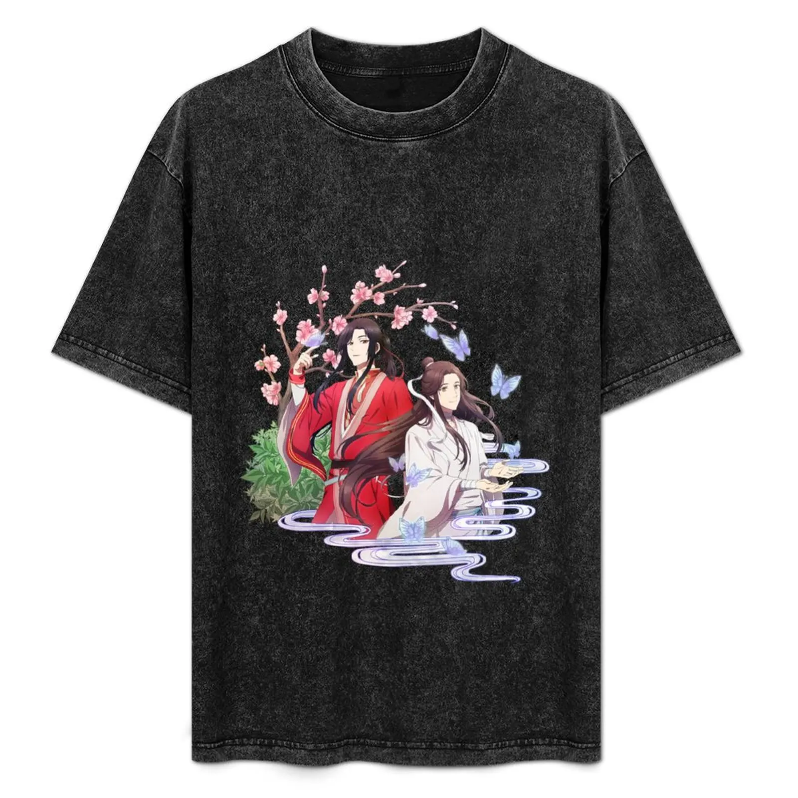 

TGCF - Heaven officials blessing Hualian - hua cheng and xie lian T-Shirt Casual Soft Cotton Short Sleeve Tee