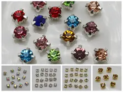 500 pcs Crystal Glass Rose Montees Rhinestone 4mm SS16 Sew on Bead Wedding Craft