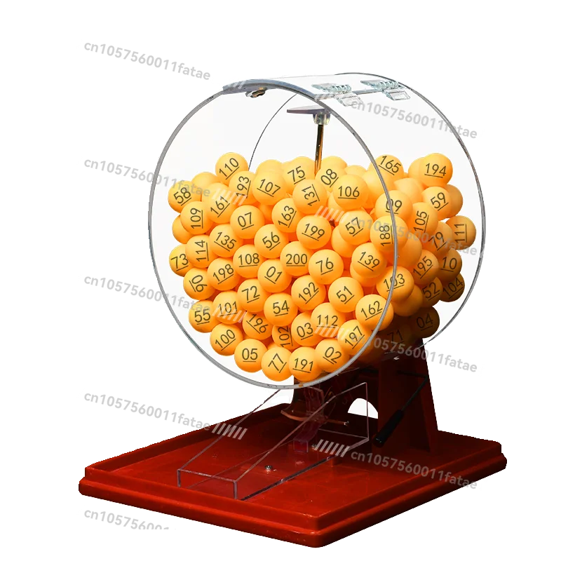 

Large Lottery Turntable 2.7 Ball with Digital Manual Shake Number， Acrylic Lottery Box Number Selection Activity Lucky Draw