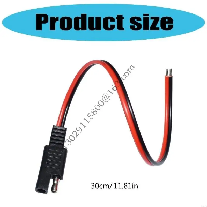 SAE 빠른 분리 어댑터 케이블 12AWG 1 피트 5 피스 솔라 패널 및 야영자를위한 휴대용 액세서리.