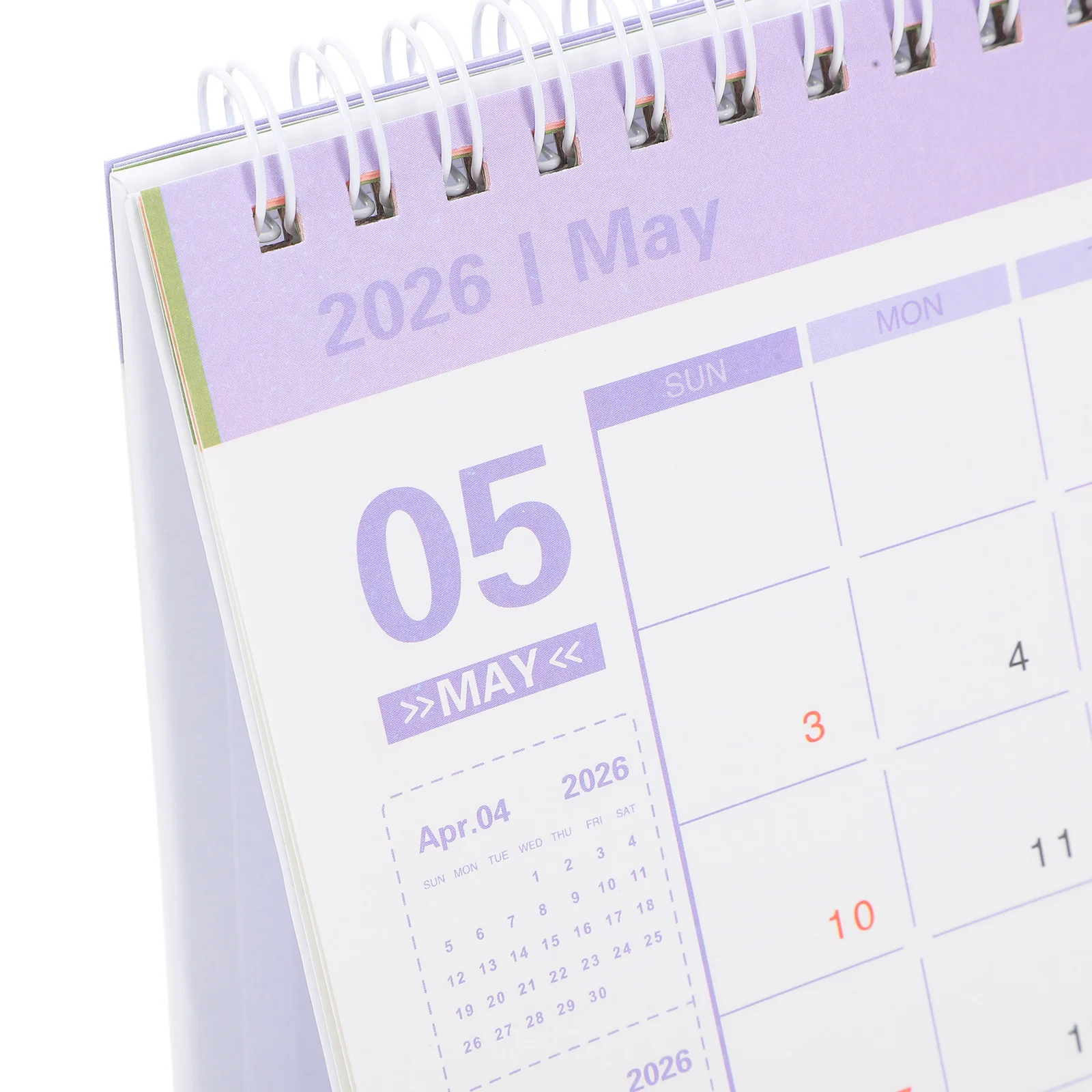 Calendario da tavolo 2026 Piccolo mini calendario da tavolo ribaltabile in piedi per ufficio domestico Calendario giornaliero Organizzatore Calendari da tavolo