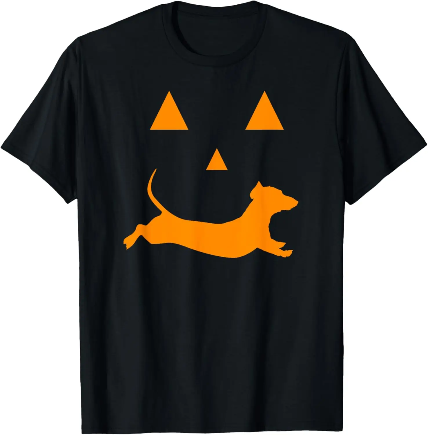 Halloween Pumpkin Dachshund Jack-o-lantern T-shirt Costume T-Shirt