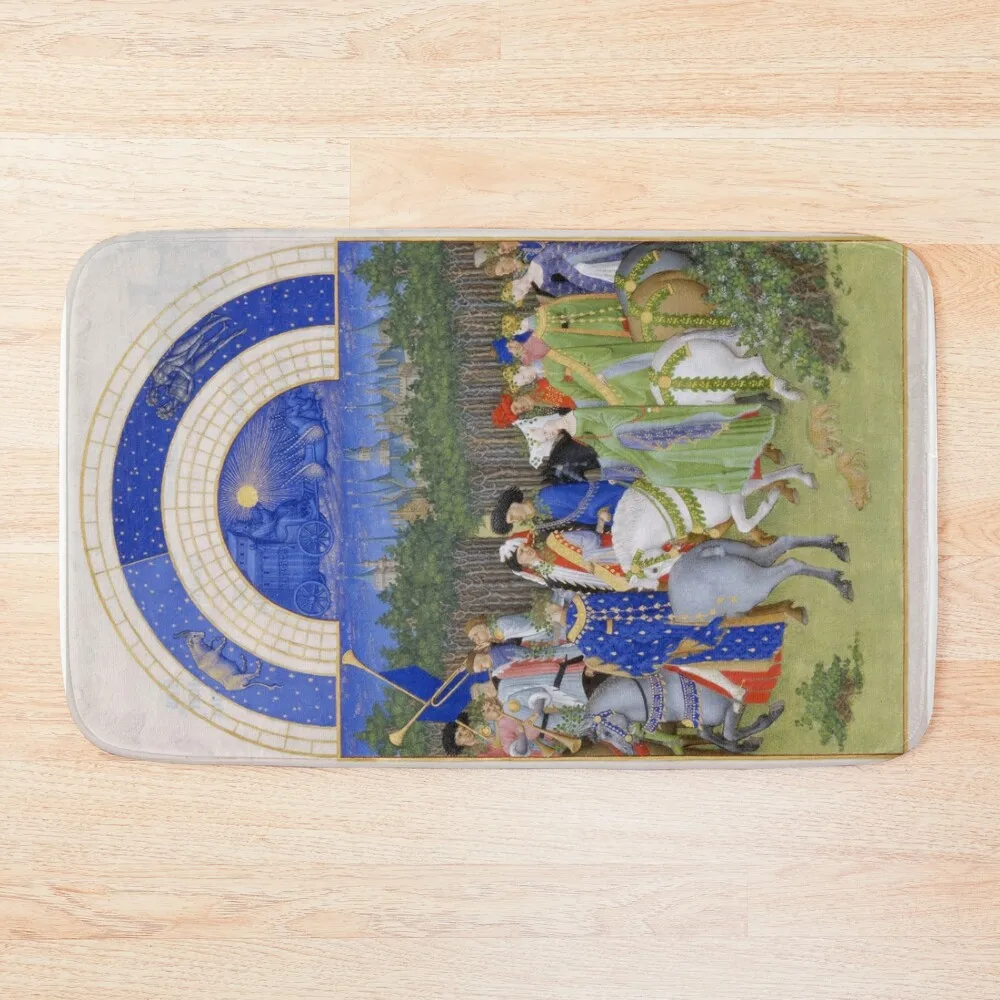 

Les Très Riches Heures du duc de Berry 15th Century by Frères de Limbourg Bath Mat Showers Set Ofs In The Bathroom Mat