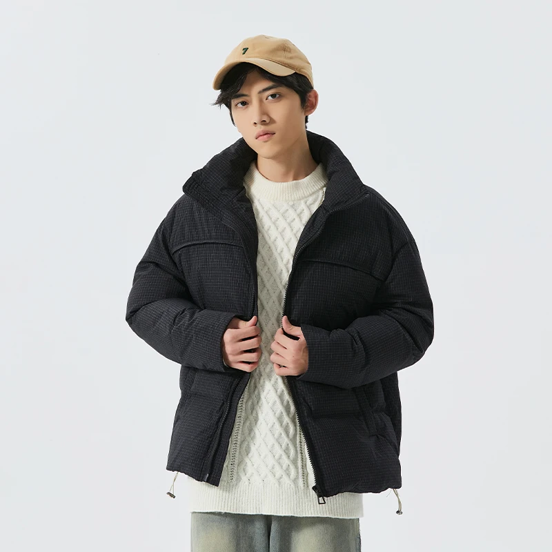 2023 casual stand collar coat solid color thick down jacket2023 casual stand collar coat solid color thick down jacket