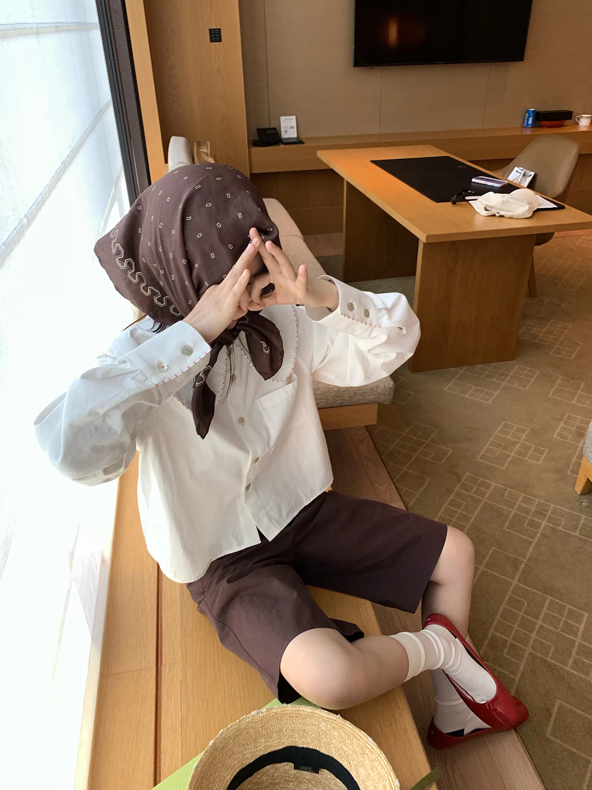 

Хлопковая куртка ручной работы с воротником Питер Пэн и пуговицами, защита от солнца, женская верхняя одежда, дышащая, удобная, для повседневной носки, Sle Lon...