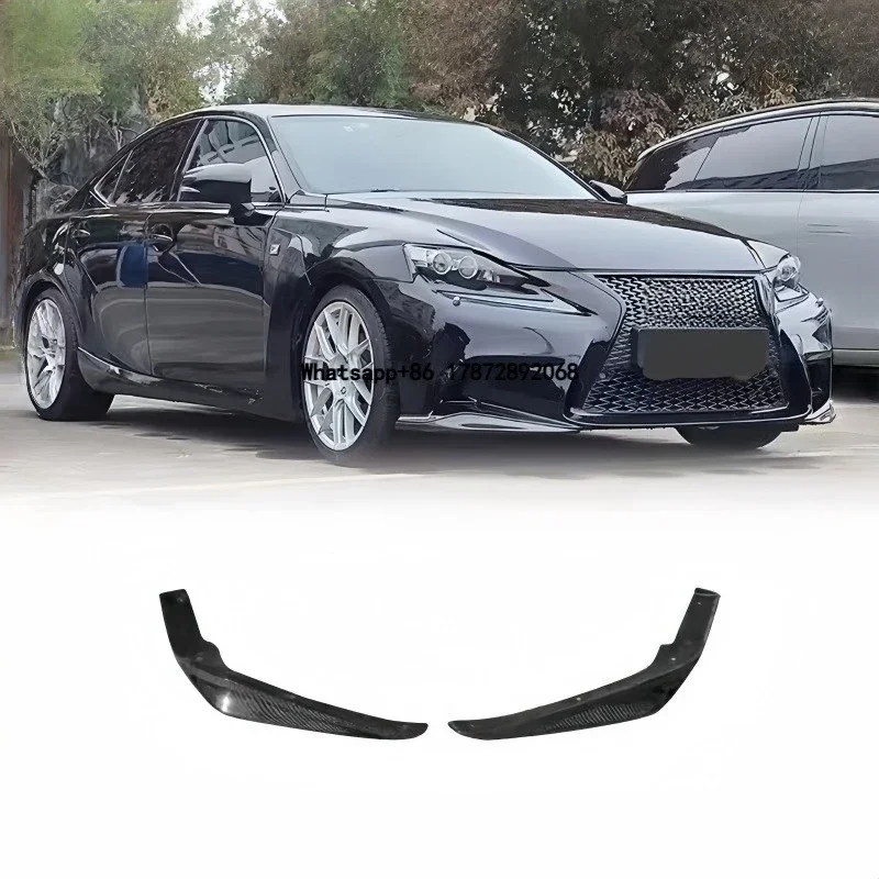 

For IS250 IS350 F Sport Carbon Fiber JDM Style Front Bumper Lip Corner Bumper Reinforcement Beam Replacement Car Body Kit