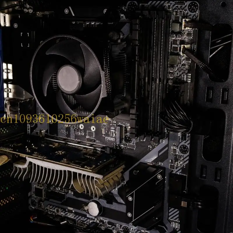 652F 4PIN PWMS Удлиненный кабель вентилятора для графической карты с управлением температурой и конструкцией