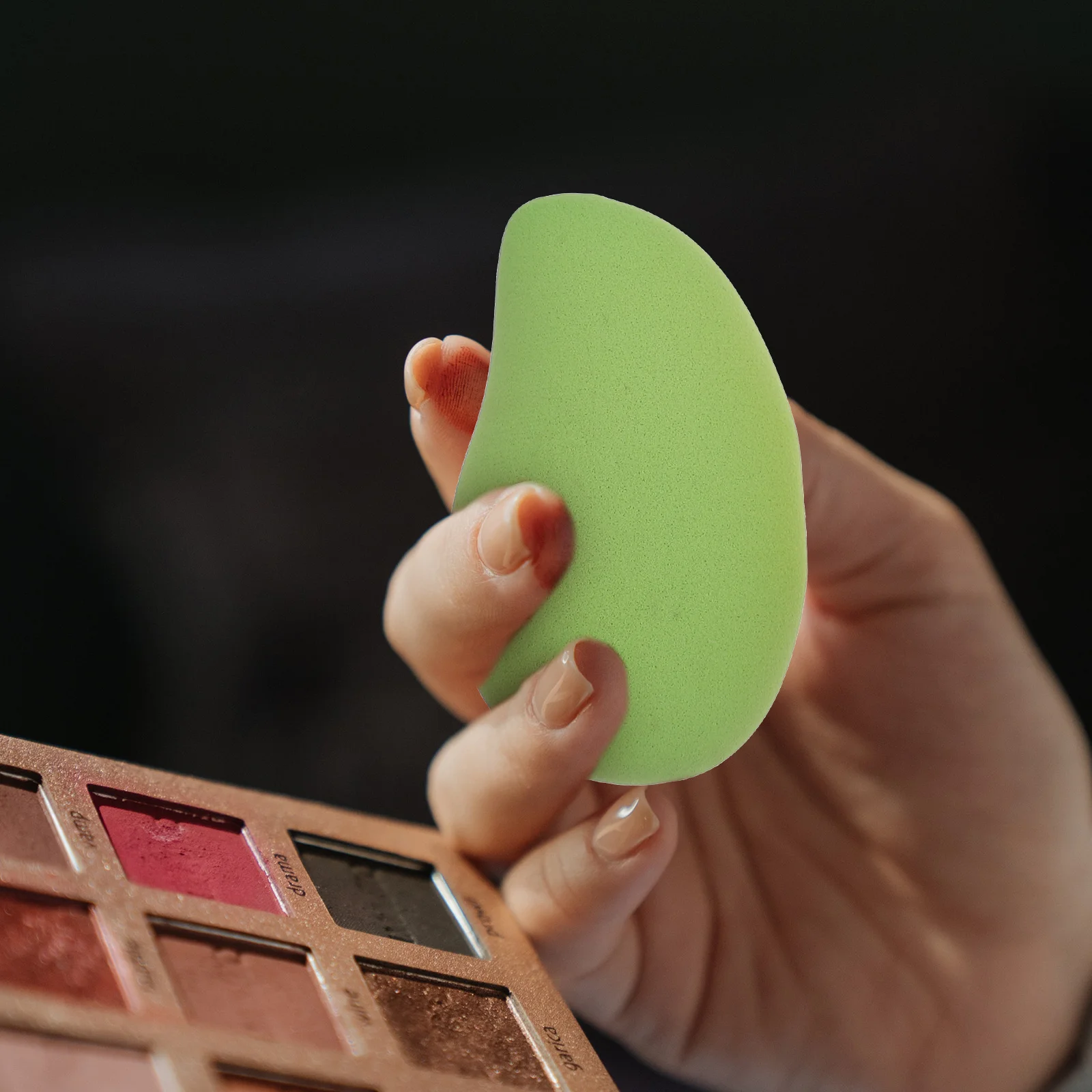 5 pcs Mango Shape Makeup Strong Grasping Power For Foundation Blusher Powder Practical Tools Loose Powder