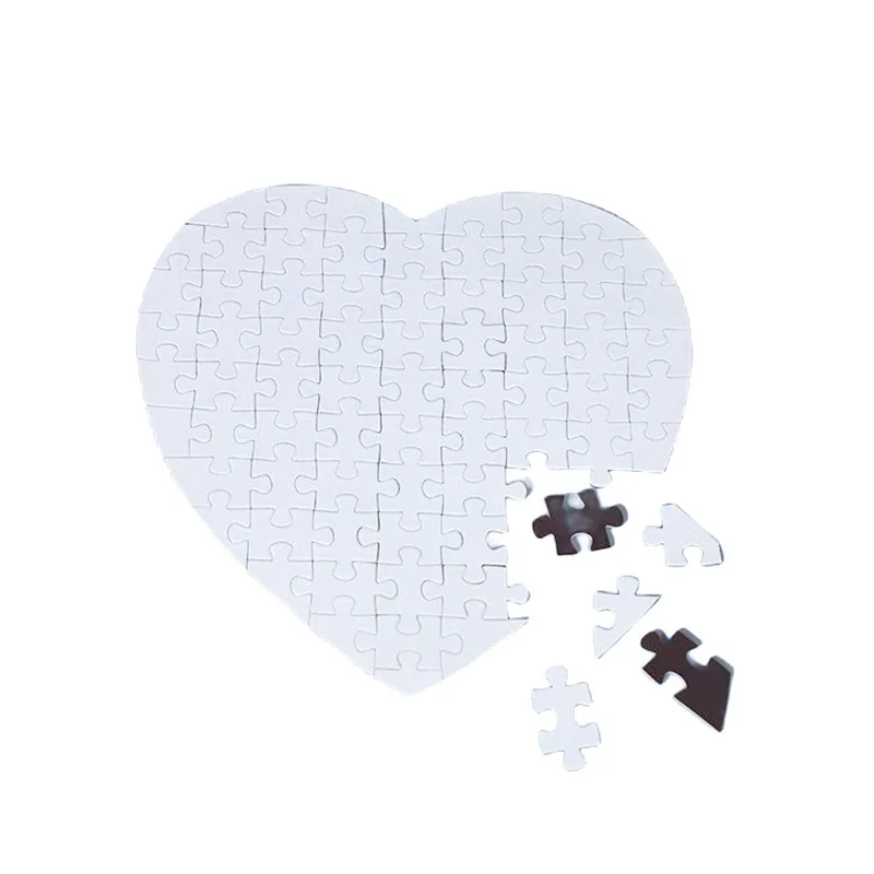 10 sets Sublimation Magnetic Picture Frame Jigsaw Puzzles DIY Thermal Transfer Custom Puzzle for Children's Gifts