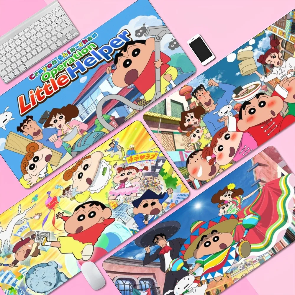 

Cartoon C-Crayon Shin-chans Mousepad Large XXL Thickened Mouse Pad Oversized Gaming Keyboard Notebook Table Mat