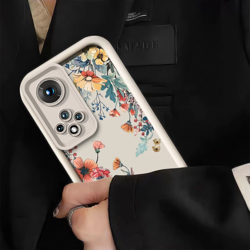 حافظة لهاتف شاومي 15T Pro 15 Ultra 17 Pro Max 13 12 11 Lite 5G NE 11i 14T 13T غطاء زهور ريترو ناعم من البولي يوريثان الحراري #3