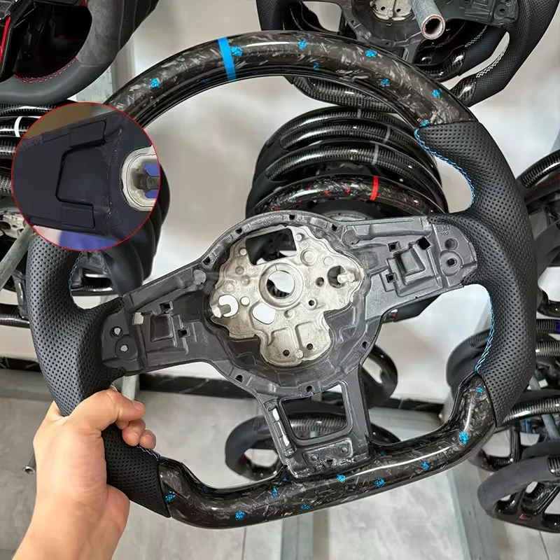 Forge Koolstofvezel Stuurwiel Voor Vw Volkswagen Golf Mk7 Mk7.5 Gti R 2013-2020 Dsg