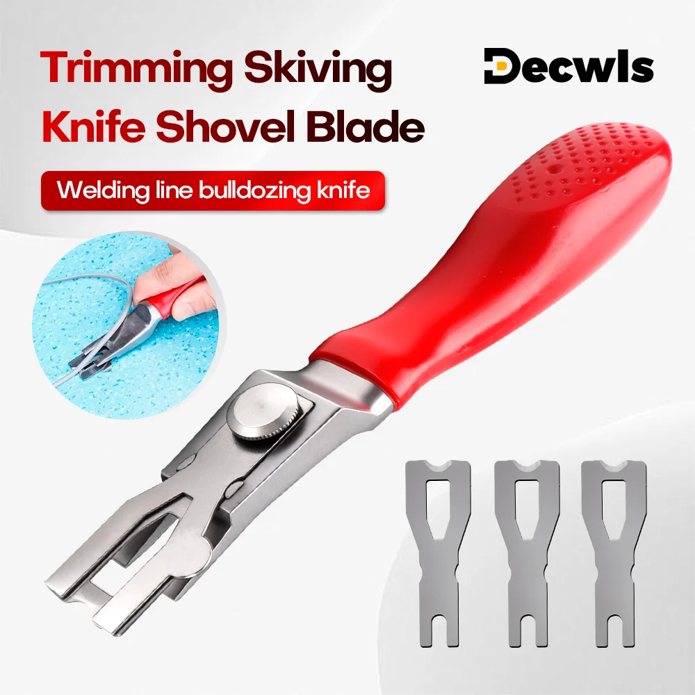 

Vinyl Flooring Welding Cutting Tools with 3 Blade, Welding Line Scraper, Floor/Crafts/Carpet Trimming Skiving Cutting Tools