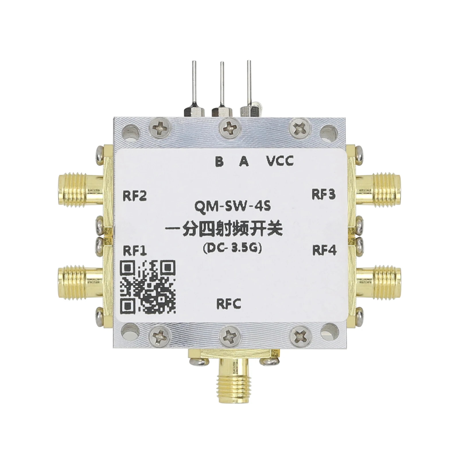 

QM-SW-4S DC-3.5G RF Switch SP4T Switch with High Isolation and Low Insertion Loss