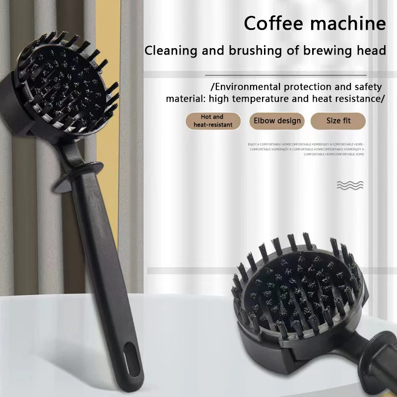 Espresso Coffee Machine Brush Cleaner Coffee Maker Espresso Group Head Cleaning Round Brushes Grinder Cleaning Tools Supplies