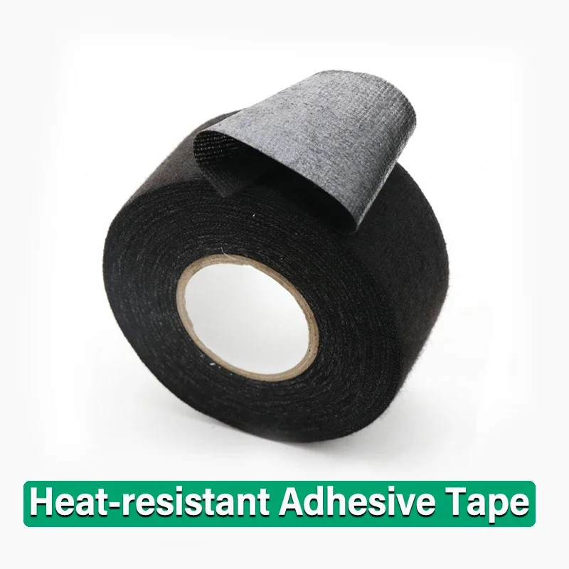 

15m/roll Heat-resistant Adhesive Cloth Fabric Tape 9-50mm For Automotive Cable Tape Harness Wiring Loom Electrical Heat Tapes