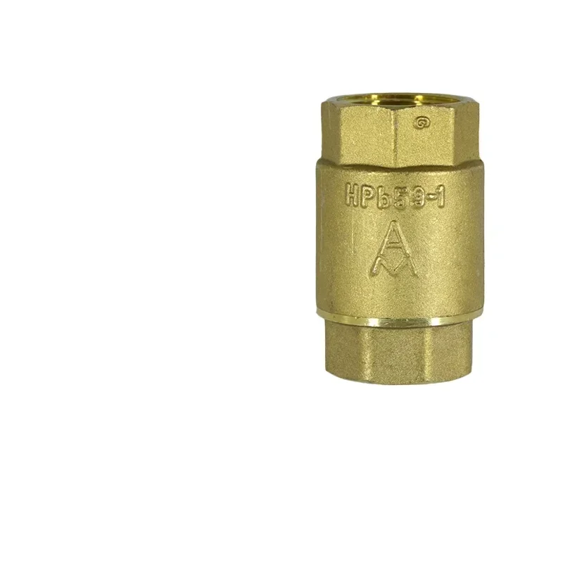 DN15/20/25/32/40/50 Brass Vertical Check Valve Thickened Thread Unidirectional Cold and Hot Anti Reflux Valve Horizontal Baffle