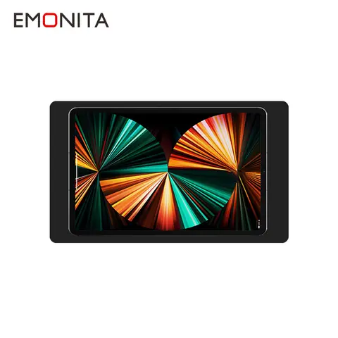 EMONITA iPad Estrutura de montagem em parede para iPad Air (4a/5a geração) / iPad Pro Estação doca de carregamento para tablet de 11 polegadas Suporte para carregadores sem fio