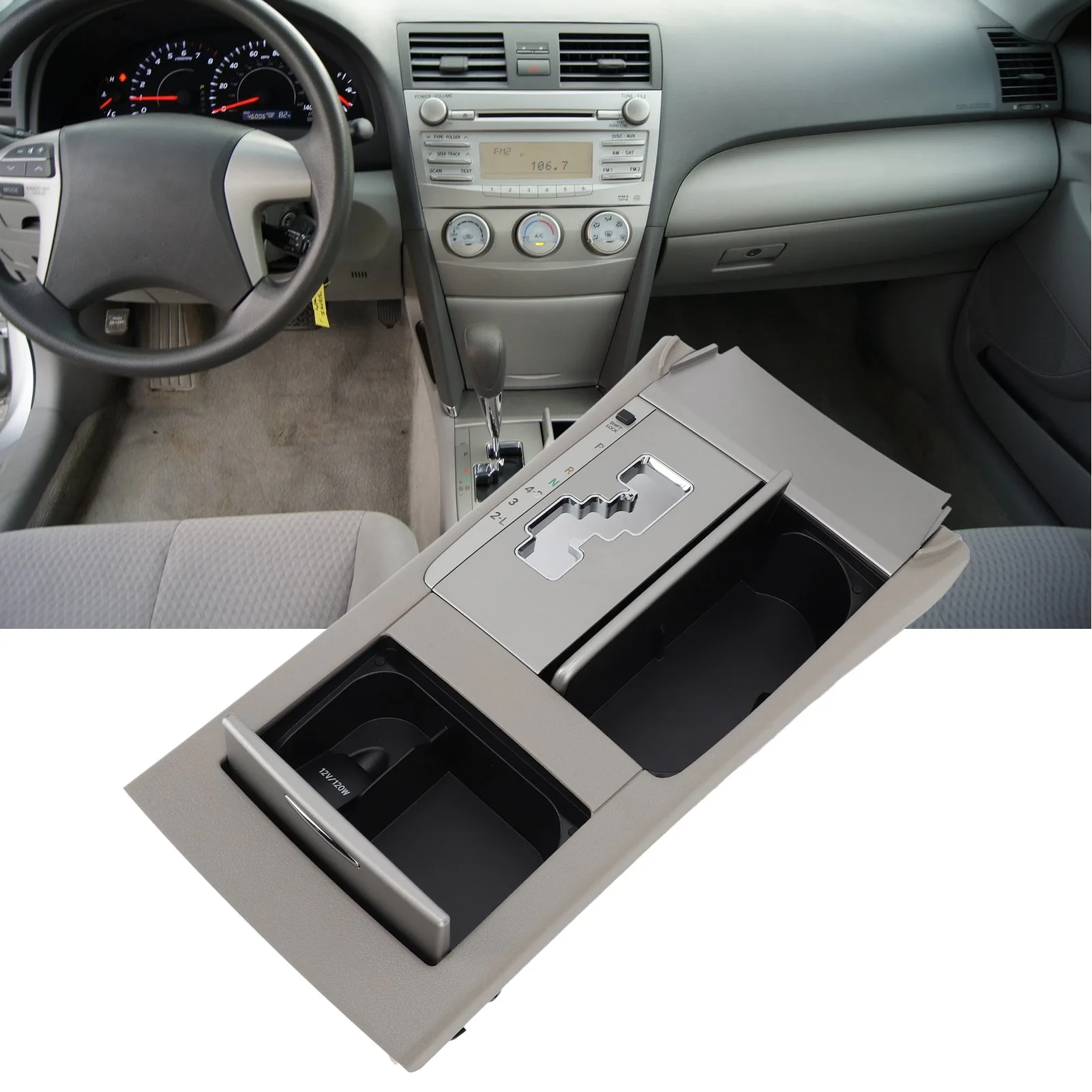 

Center Console Shifter Bezel Trim 58805‑06070 Bezel Trim Lid Cover Replacement for Toyota Camry 2006 to 2010