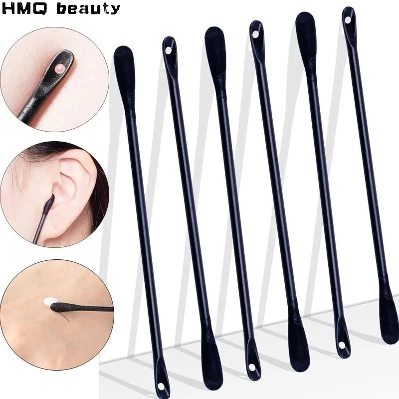 

100/50Pcs Double Headed Spiral Cotton Swabs Individually Packaged Disposable Earpick for Blackhead Acne Care Health Beauty Tools
