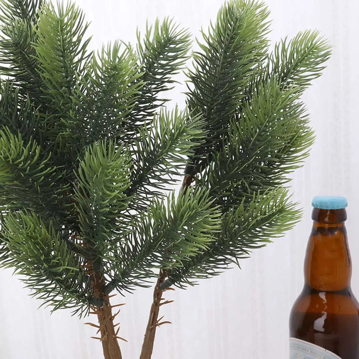 

3Pcs Simulated Leaves Decor Exquisite Artificial Green Leaf Branch for Living Room Bedroom Balcony Party Christmas Halloween