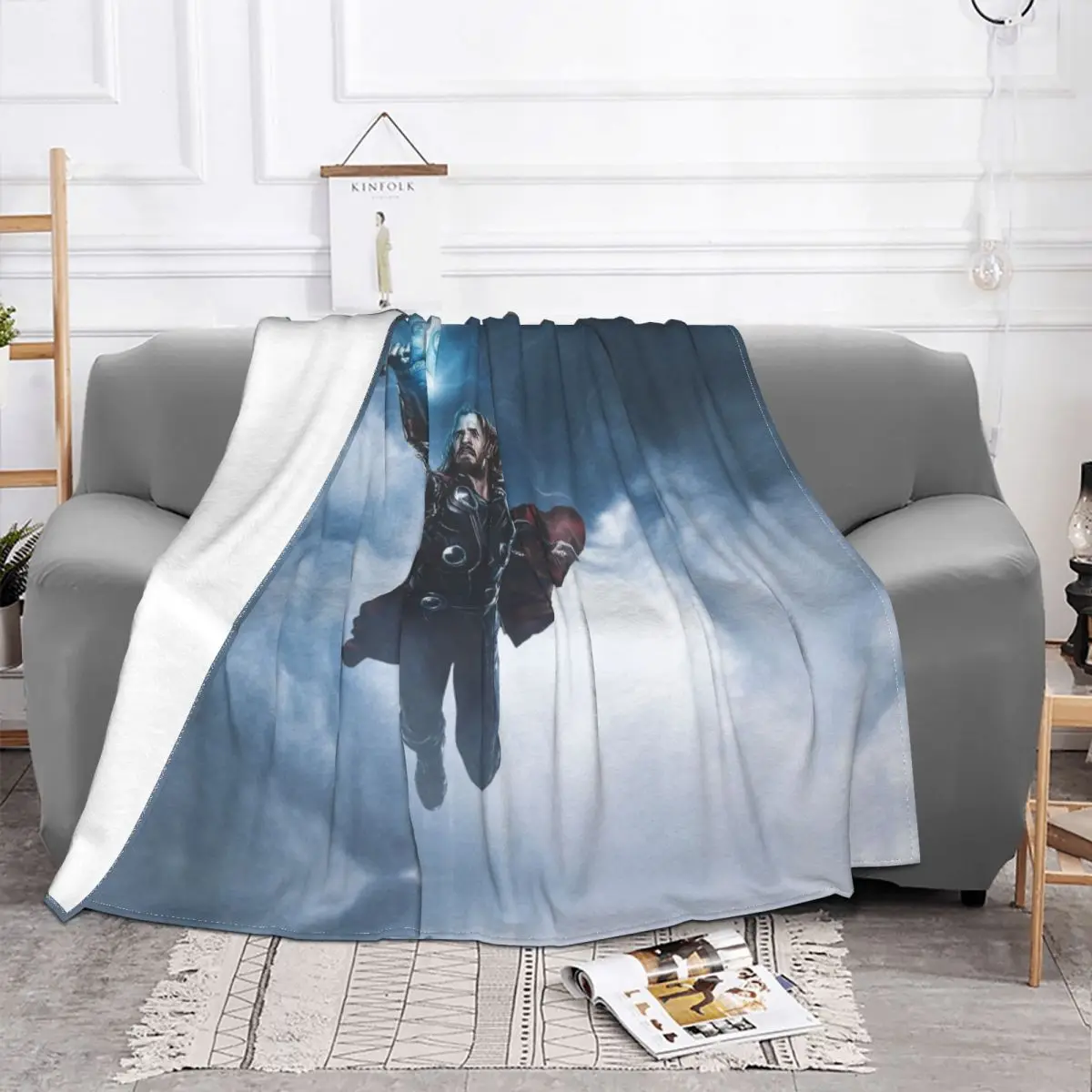 Thor Blanket Fleece Flannel Summer Multifunction Lightweight Thin MARVEL Super Hero Throw Blankets For home Plush Thin Quilt