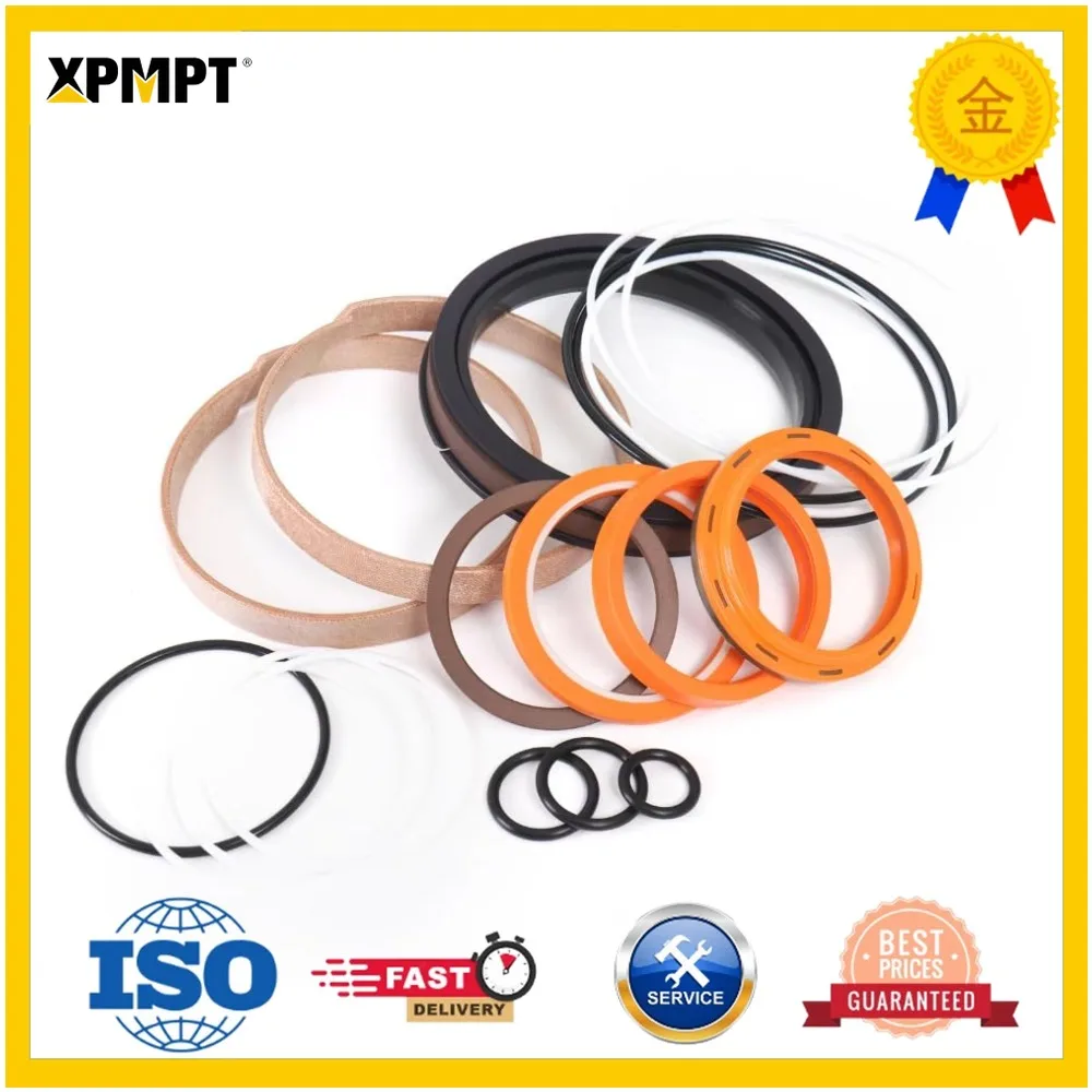 Hydraulic Arm Cylinder Seal Kit Compatible with Komatsu PC130-6 Hydraulics Repair Kit