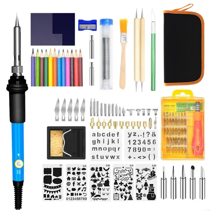 

L74C DIY 101 PCS Burning Engraving Tool Thermostat Soldering Iron Pen