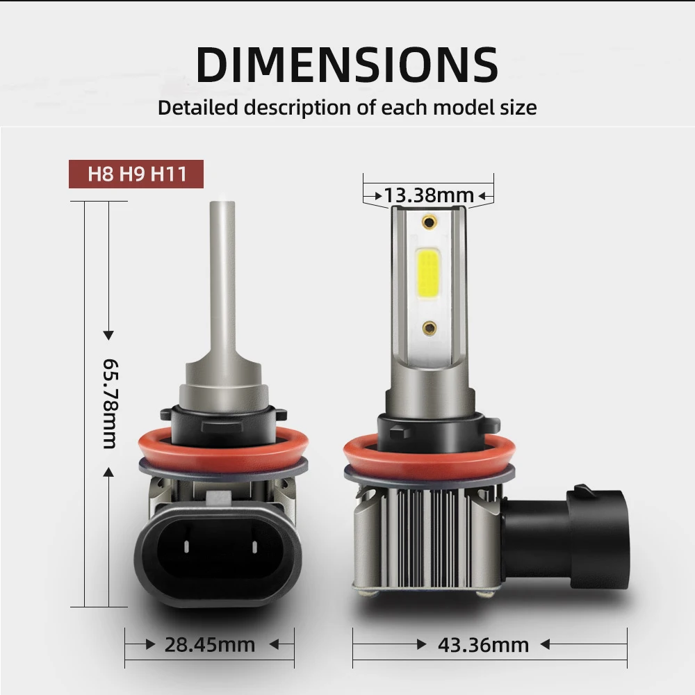 4X9005 Auto LED Scheinwerfer Bliub Ultra Helle Hohe Abblendlicht Helle Ersatz Lampe für Mazda 3 2016 2015 2014 2013 2012 2011 2010 – Detail 2