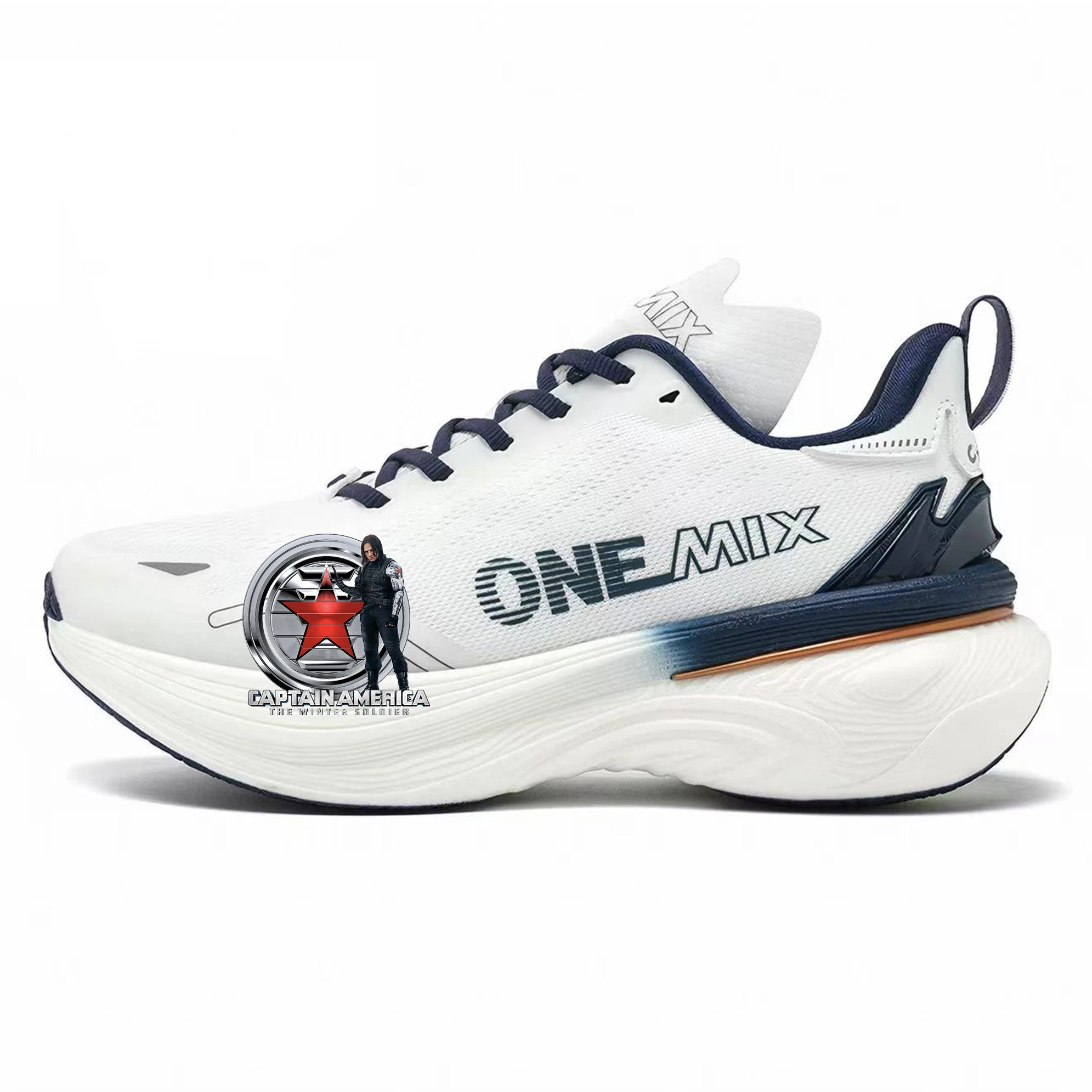 

ONEMIX Marvel Winter Soldier Jogging Running Shoes Men Women Lightweight Sneakers Road Wear Resistant Sports Fitness Shoes
