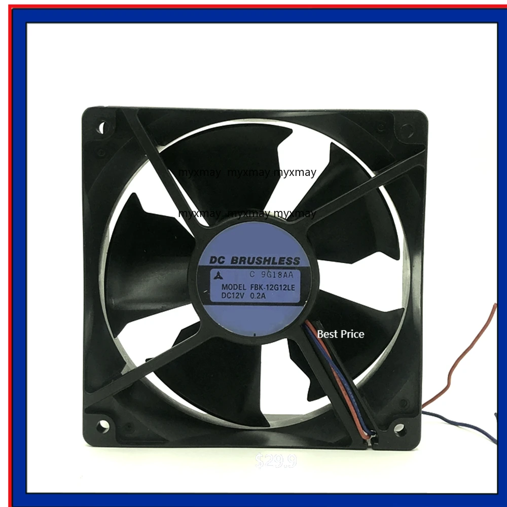 

Cooling Fan FBK-12G12LE DC 12V 0.20A 12cm 12038 120x120x38mm 2-Wire Double Ball Cooling Fan