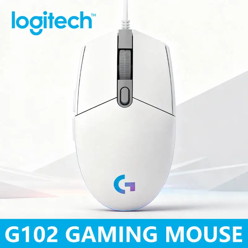 

Игровая мышь Logitech G102, эргономичная легкая мышь для ПК, геймера, игровая RGB-мышь с курицей, специализированная игровая мышь