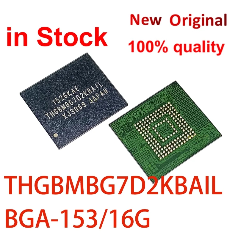 (1 piece)100% New Original THGBMBG7D2KBAIL THGBMBG7D2KBA1L 16G BGA EMMC IC chipset