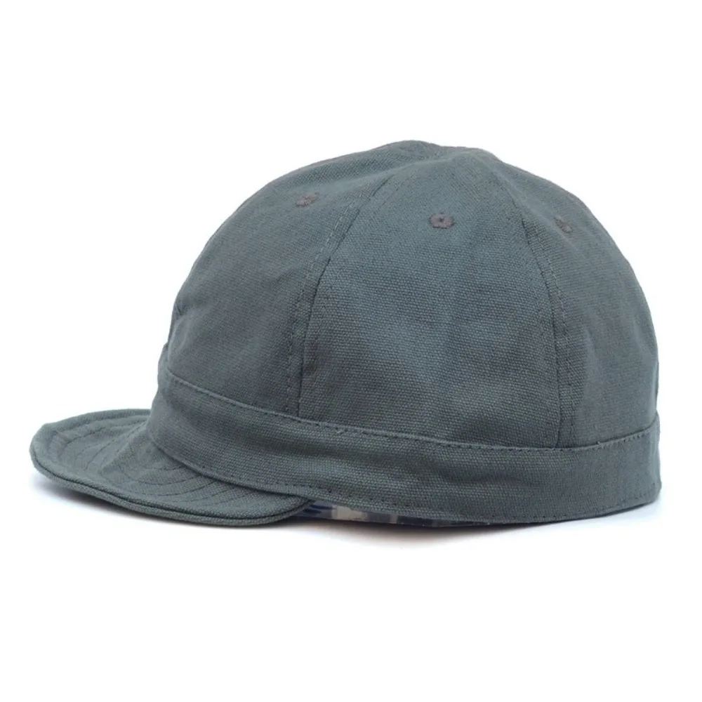

Simple Solid Color Short Brim Baseball Cap Japanese Style Cotton Sun Hat Sunscreen Flat Brim Peaked Cap Outdoor