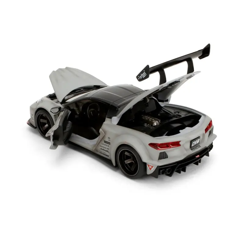 JADA Liberty Walk Corvette C8 Alloy Car Model Limited Edition Collection Gift Toy view 3
