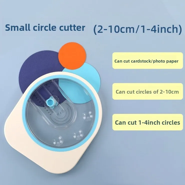 360 Degree Circle Cutter Compass Paper Trimmer Adjustable 2 to 10 cm Round Cutting Tool for Cardstock Photo Paper DIY Craft