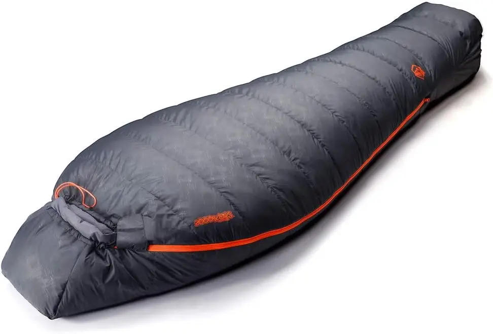 

10 Degree F Hydrophobic Down Sleeping Bag for Adults - Lightweight and Compact 4-Season Mummy Bag for Backpacking