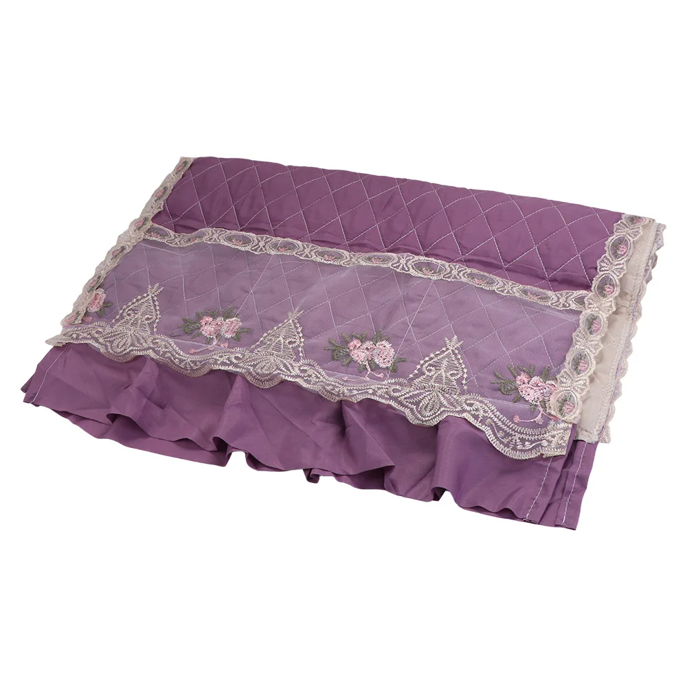 Lace Pockets Refrigerator Dust Covers polyester cotton 55*140cm Washing Machine Covers soft Fashionable