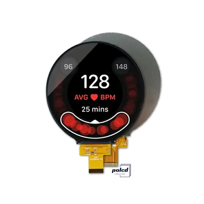 

Polcd 4 Inch Circular LCD Screen Module 720xRGBx720 MIPI Interface IPS Round TFT LCD Display