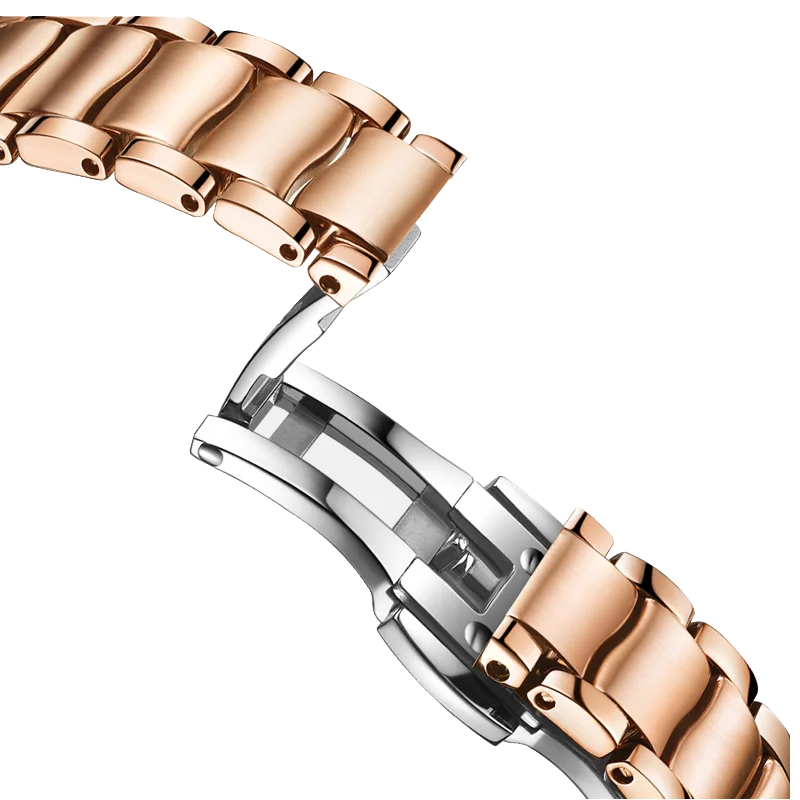 علبة فولاذية ماركة Mige أوتوماتيكية مقاومة للماء هدية للسيدات حورية البحر عملة ذهبية ساعات حركة ميكانيكية للأعمال للنساء #3