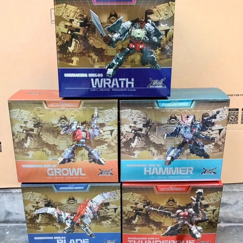 In Stock G‑Creation Shuraking 5IN1 Dinosaur Combiner Reprint Version Collectible Transformation Robot Toy Gift
