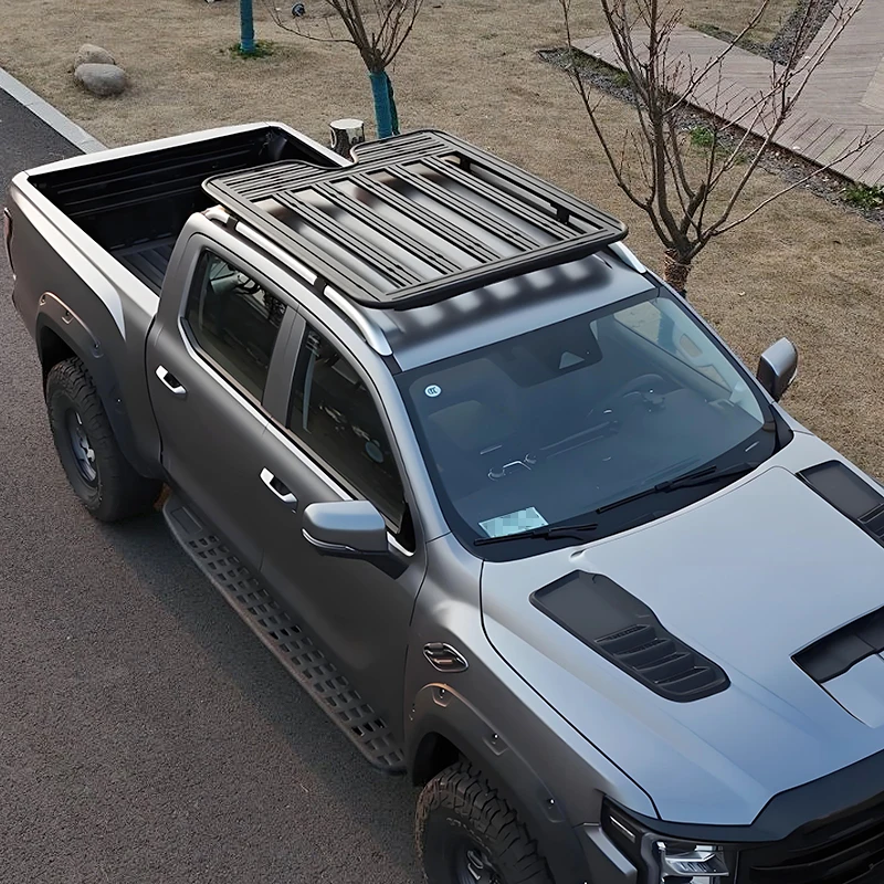 Guality Aluminum Car Roof Cargo Luggage Roof Rack Side Ladder Side Box for Foton TUNLAND V Foton Mars 2023-2024 2025+