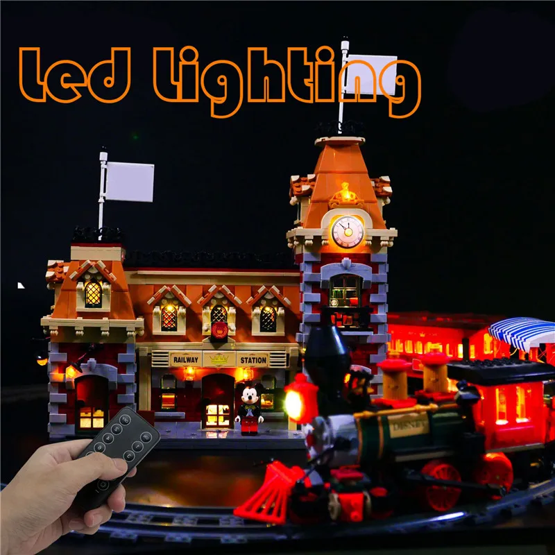 

Lighting Set For 71044 Disneysed Train and Station Movie Not Include Building Block (Only Led Light Kit)