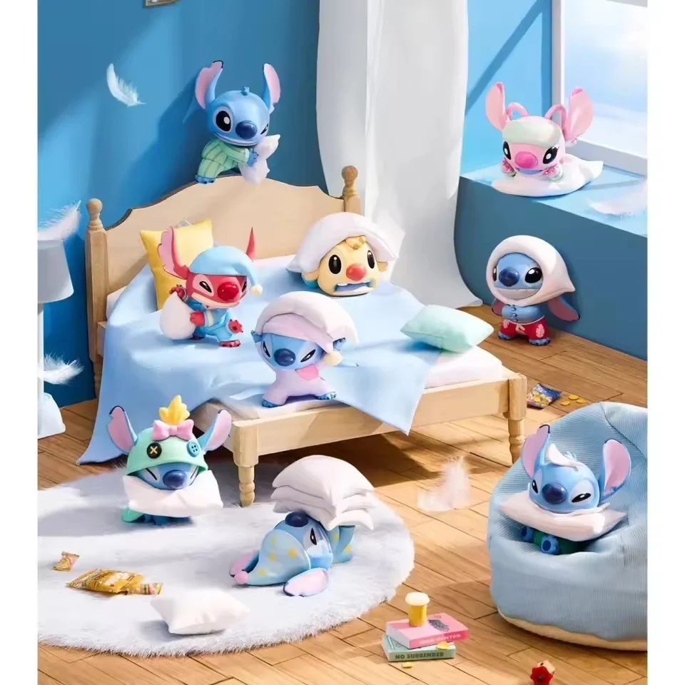 

New Disney Stitch Pillow Fight Series Blind Box Cute Stitch Fashion Tide Play Models Mystery Box Collectible Tabletop Decor Gift