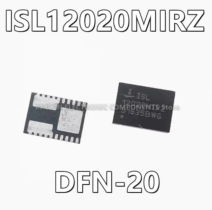 10Pcs/lot ISL12020MIRZ 12020MIRZ Real Time Clock (RTC) IC Clock/Calendar 128B I²C, 2-Wire Serial 20-PowerLFDFN