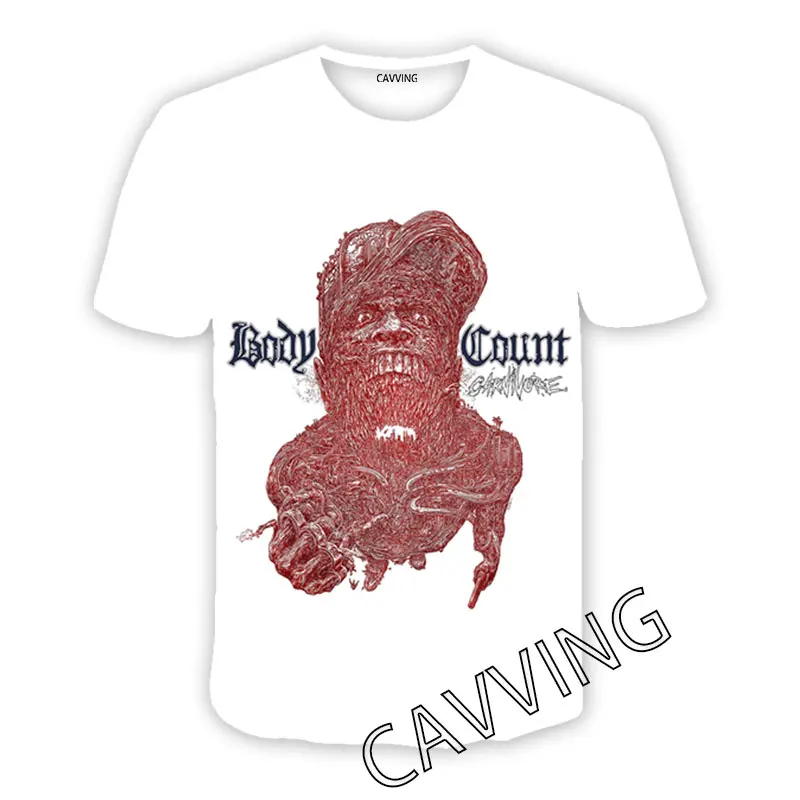 CAVVING 3D Printed  BODY COUNT METAL Casual T-shirts  Hip Hop T Shirts Harajuku Styles Tops Clothing for Men/women