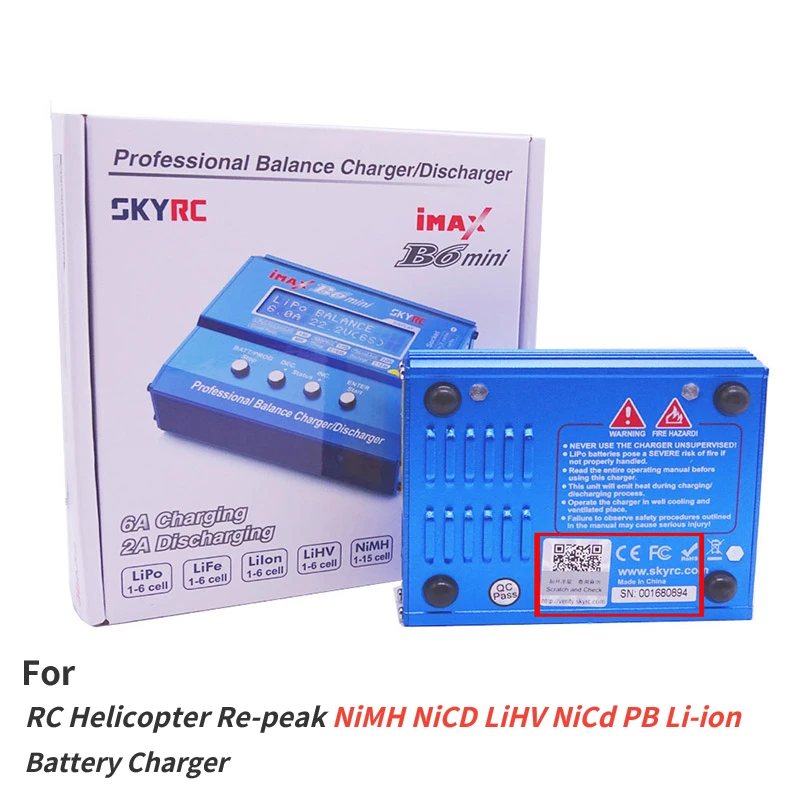 Original SKYRC IMAX B6 60W MINI Balance Charger Professional Discharger for RC Helicopter Toys SPORT Battery Drone Charging